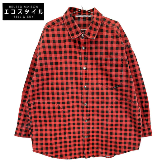 ALEXANDER WANG 亚历山大·王 红色 格子棉质廓形夹克 夹克