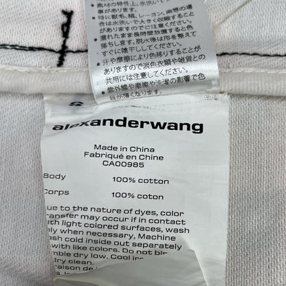 ALEXANDER WANG Red Block Check Cotton Oversized Jacket