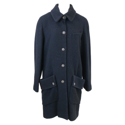 P33927 Silk Blend Coat Coat 38 Women's