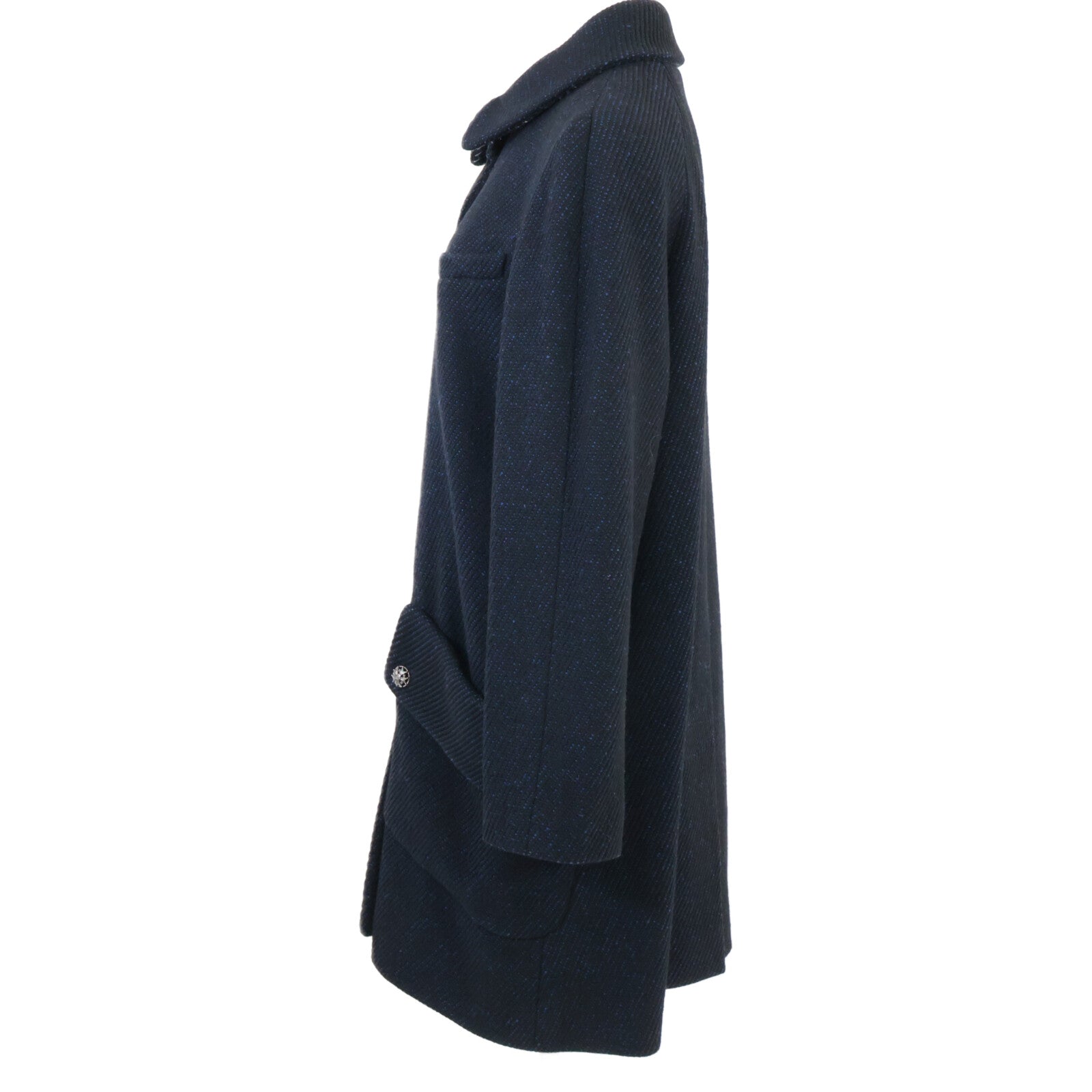 P33927 Silk Blend Coat Coat 38 Women's