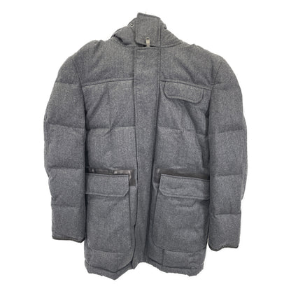 ×E.MARINELLA Partially Leather Wool Down Jacket 48 Men's
