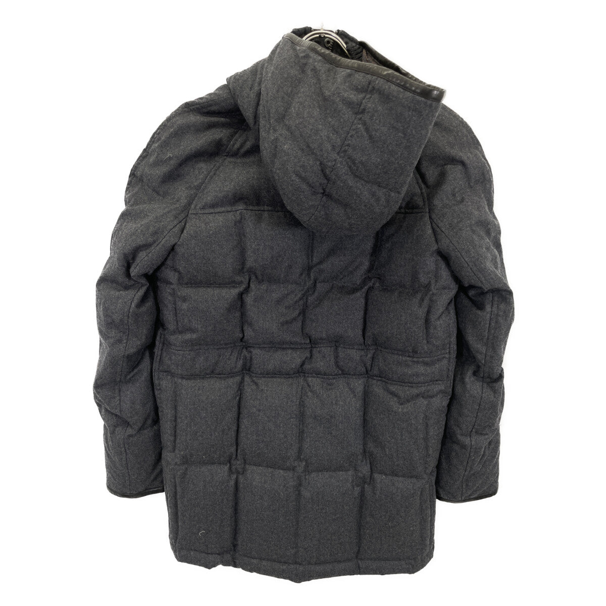 ×E.MARINELLA Partially Leather Wool Down Jacket 48 Men's