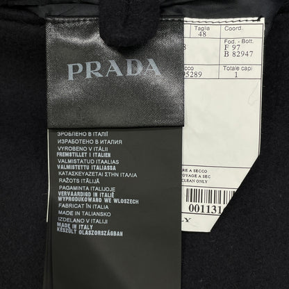 PRADA 15AW Black UGA958 Double Breasted Jacket