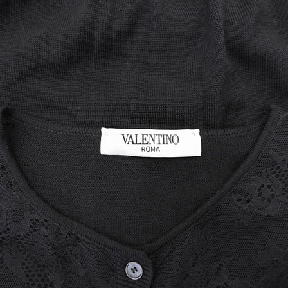 VALENTINO Valentino Excellent Condition Wool Lace Ensemble Cardigan Top Women's Black 44 Top 44 Women's