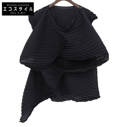 ISSEY MIYAKE 三宅一生 美品 变形立体 无袖上衣 女士 黑色 2 IM43FJ159 上衣