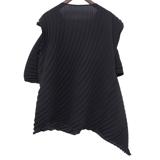ISSEY MIYAKE イッセイミヤケ 美品 変形立体 ノースリーブ トップス レディース ブラック 2 IM43FJ159 トップス