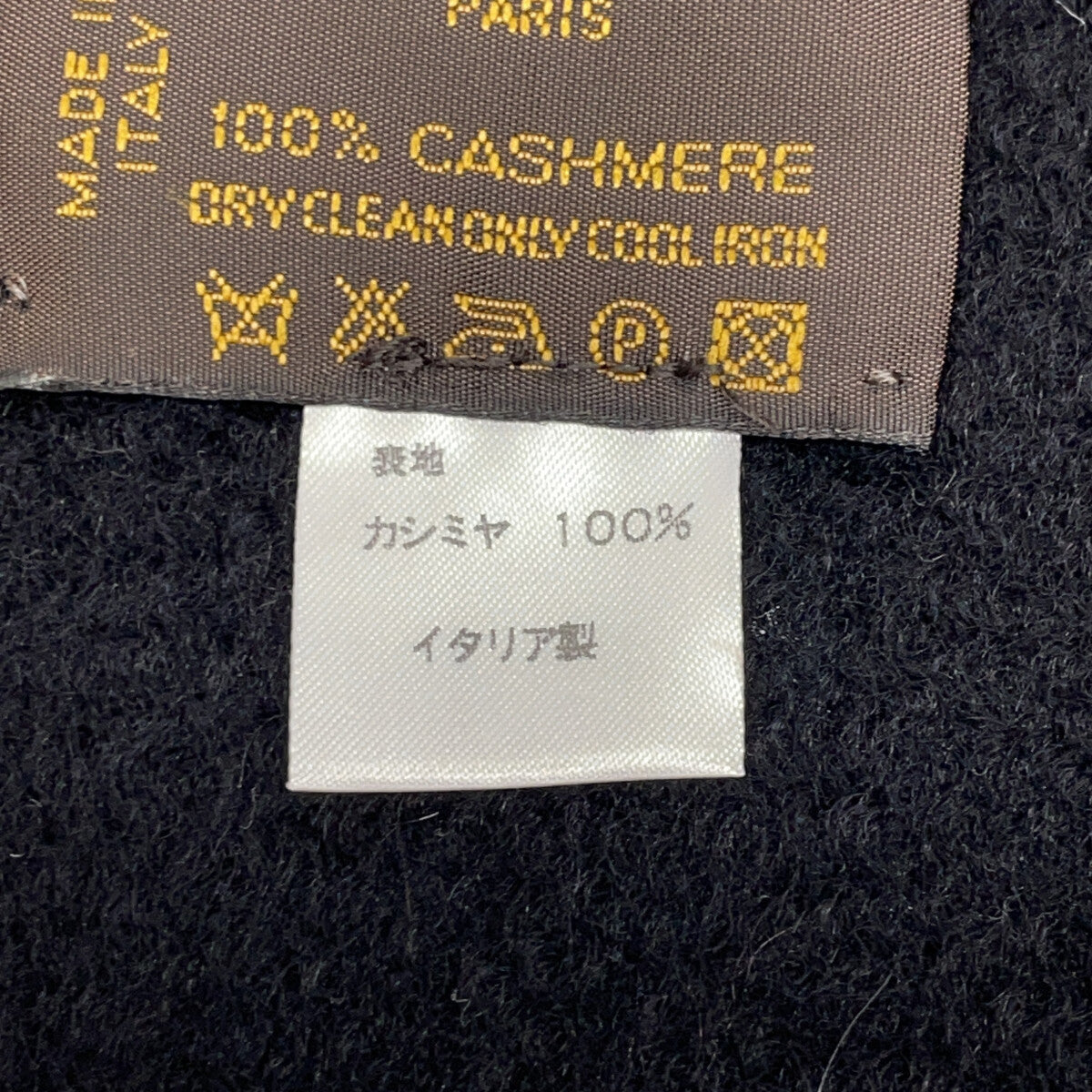 【美品/国内正品】100%山羊绒 Logo 大号披肩 女士