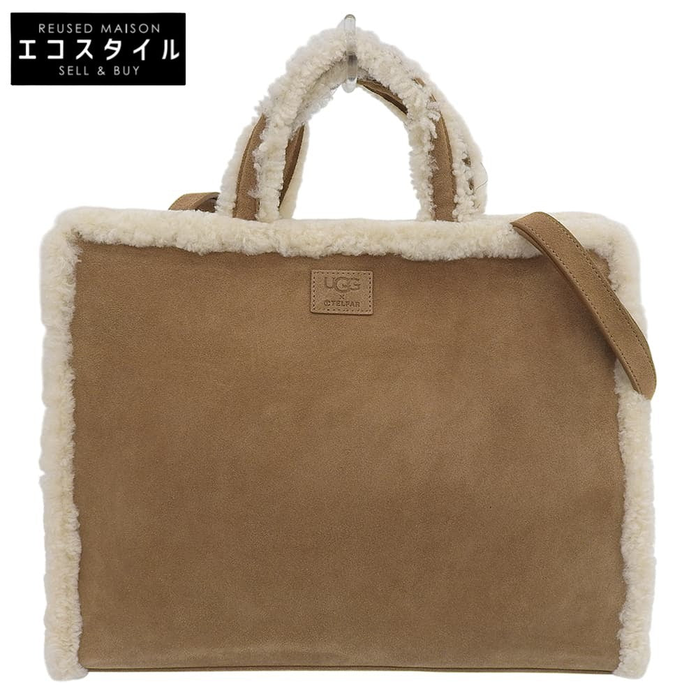 Excellent condition Medium Shopper Suede 2WAY Handbag Women's Brown Beige Handbag Women's
