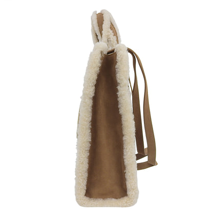 Excellent condition Medium Shopper Suede 2WAY Handbag Women's Brown Beige Handbag Women's