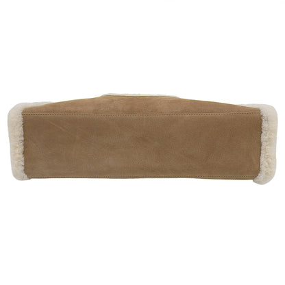 Excellent condition Medium Shopper Suede 2WAY Handbag Women's Brown Beige Handbag Women's