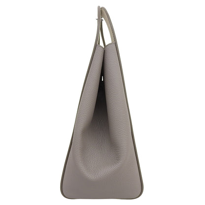 TOD'S トッズ 美品 ゴンミーニ レザー ポーチ付 ショッピンッグバッグ トートバッグ レディース グレージュ トートバッグ