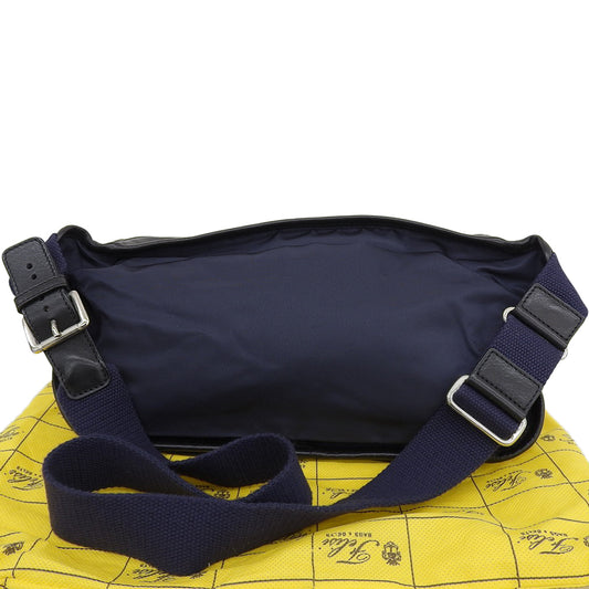 Felisi Pristine DS+NK Nylon x Leather Waist Bag Men's Navy 999/1 Waist Bag