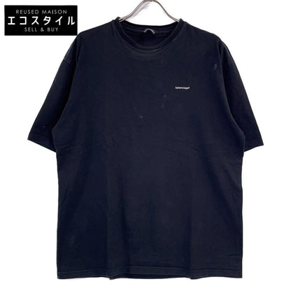 BALENCIAGA バレンシアガ 19年製 ブラック 594579 小文字ロゴ 半袖Tシャツ トップス