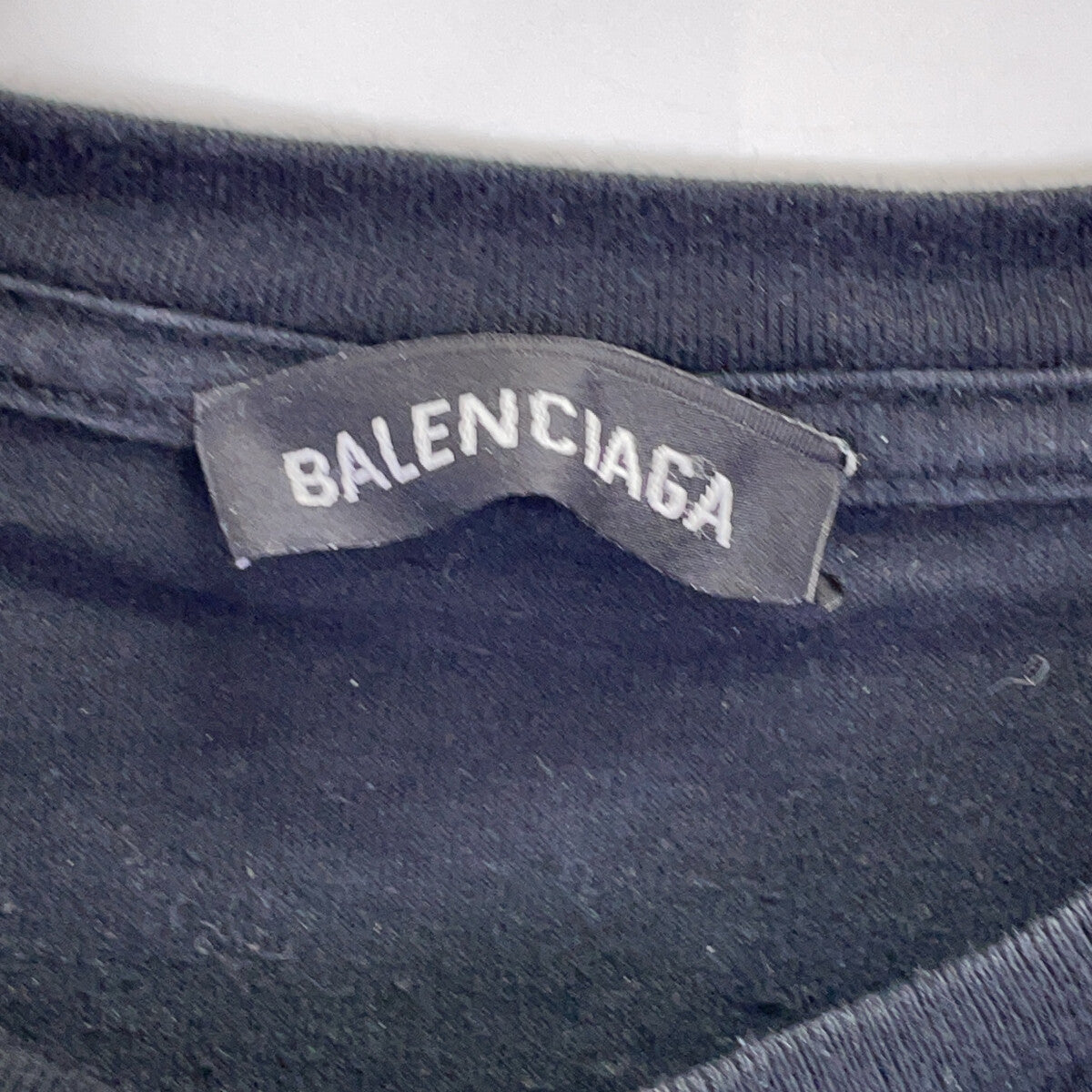 BALENCIAGA バレンシアガ 19年製 ブラック 594579 小文字ロゴ 半袖Tシャツ トップス