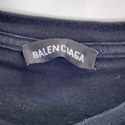 BALENCIAGA バレンシアガ 19年製 ブラック 594579 小文字ロゴ 半袖Tシャツ トップス