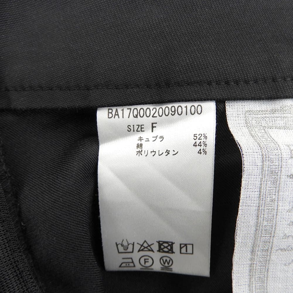 BEARDSLEY ビアズリー コットン混 サイドジップパンツ ボトムス レディース ブラック F BA17Q0020090100 ボトムス F