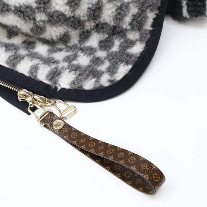 【美品/国内正品/25年款】RW251WW PAU FSJA12 渐变老花抓绒夹克 38 女士