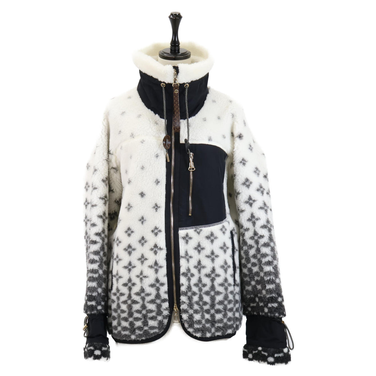 【美品/国内正品/25年款】RW251WW PAU FSJA12 渐变老花抓绒夹克 38 女士