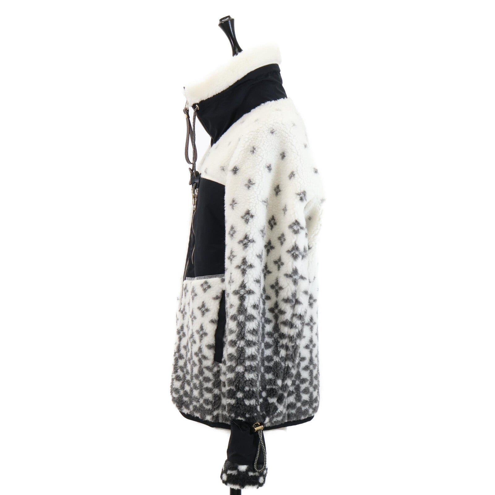 【美品/国内正品/25年款】RW251WW PAU FSJA12 渐变老花抓绒夹克 38 女士