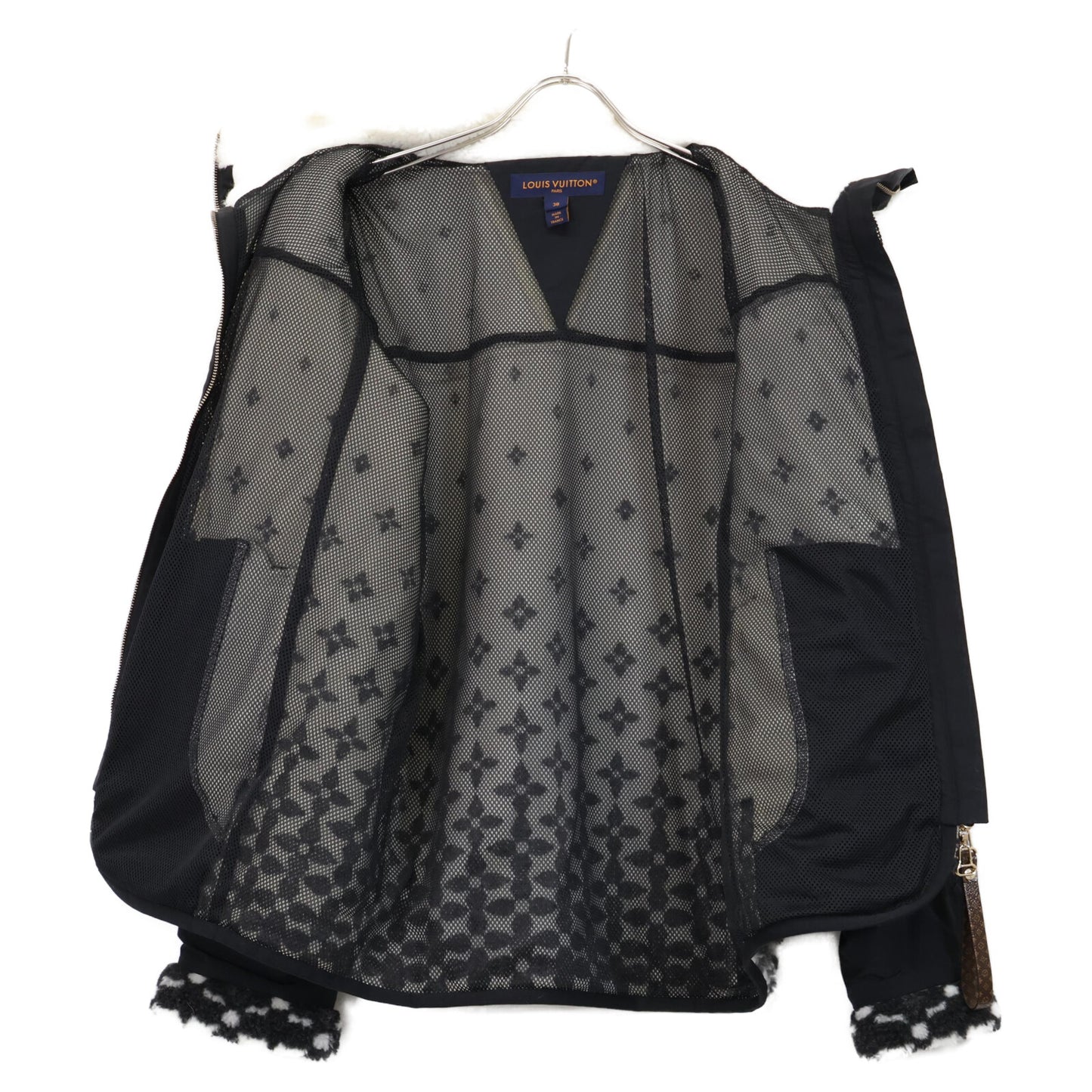 【美品/国内正品/25年款】RW251WW PAU FSJA12 渐变老花抓绒夹克 38 女士
