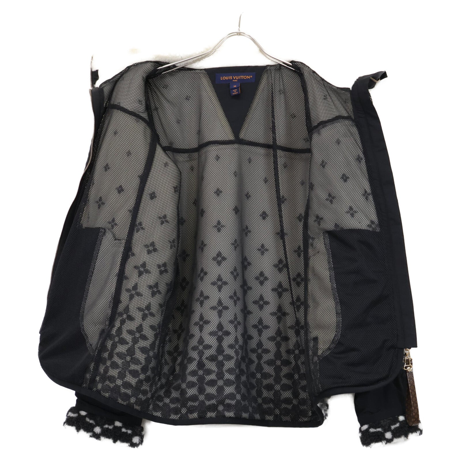 【美品/国内正品/25年款】RW251WW PAU FSJA12 渐变老花抓绒夹克 38 女士