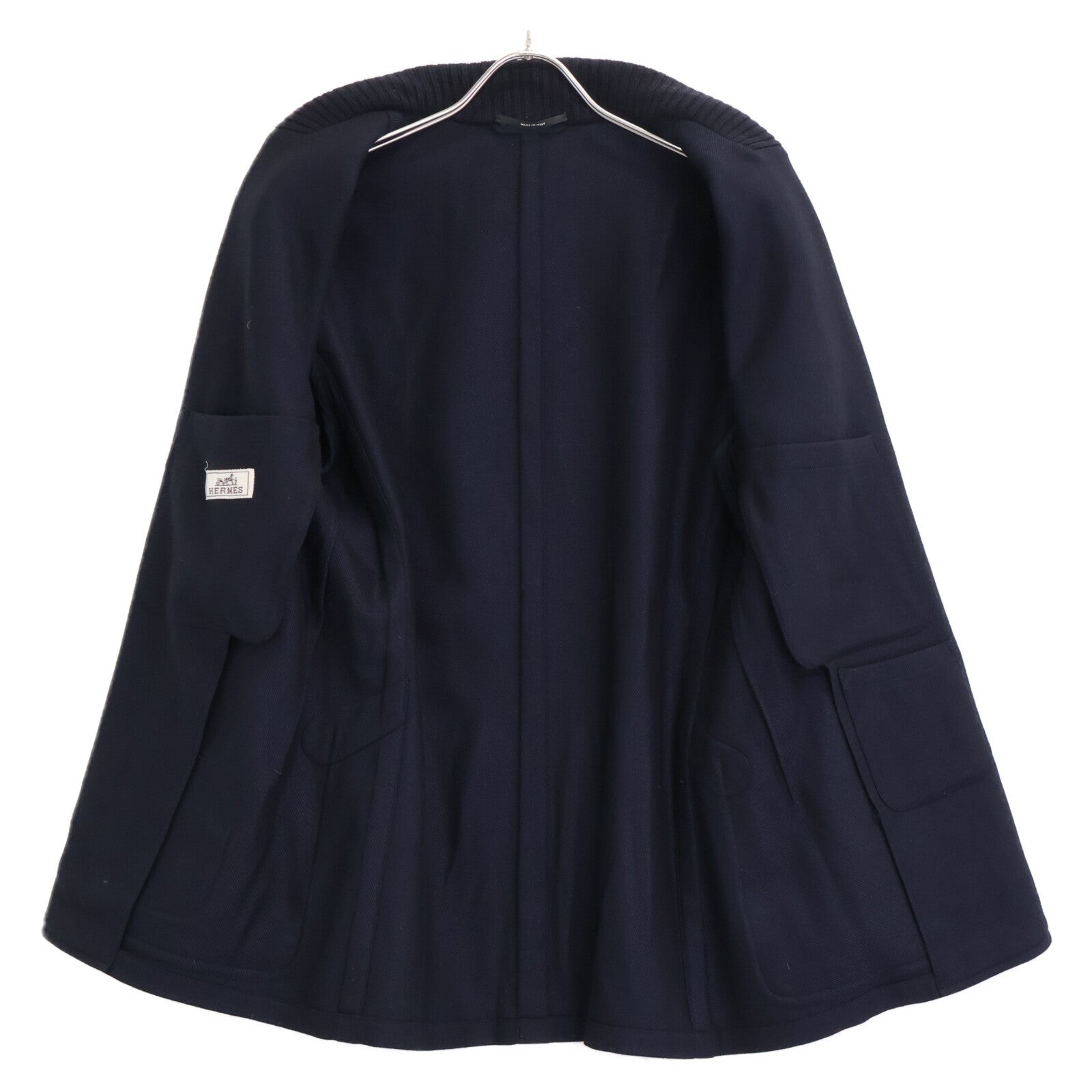 HERMES エルメス 【国内正規】カシミヤｘウール ショールカラー ニットジャケット ジャケット