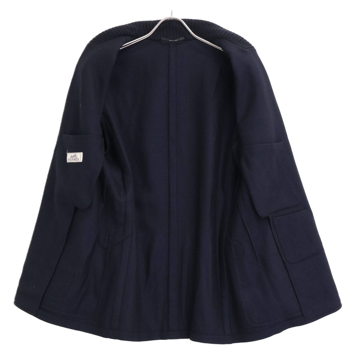 HERMES 【Domestic】Cashmere x Wool Shawl Collar Knit Jacket