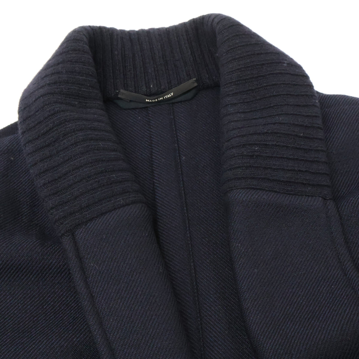 HERMES 【Domestic】Cashmere x Wool Shawl Collar Knit Jacket