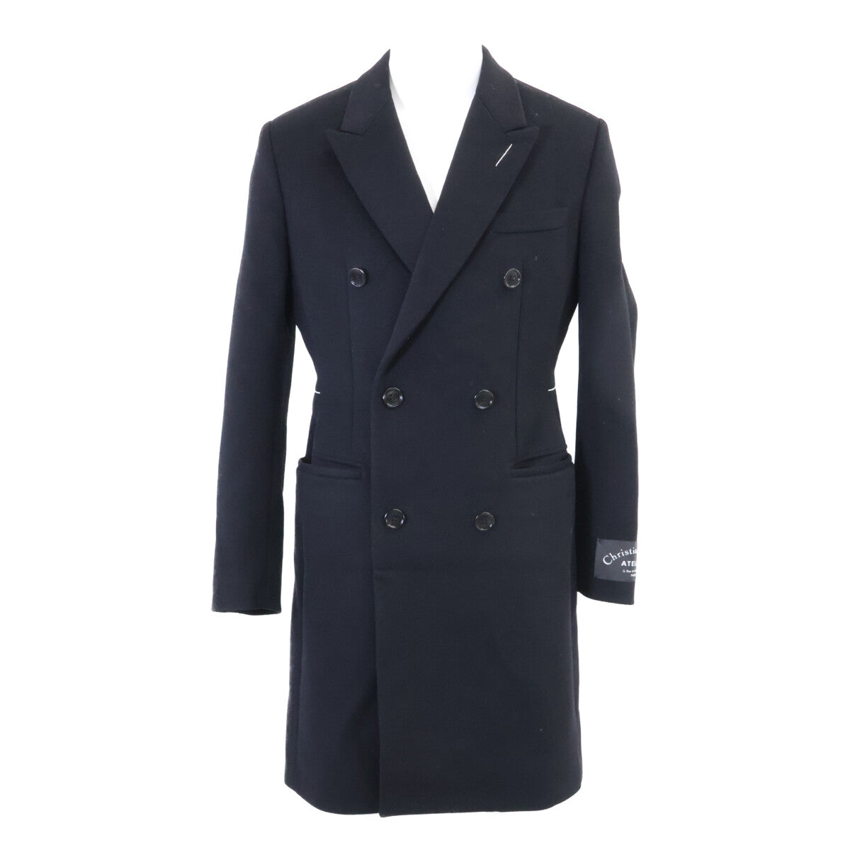 Dior HOMME ディオールオム 【国内正規】83TC345C3183 ヴァージンウールｘカシミヤ ダブルチェスター コート