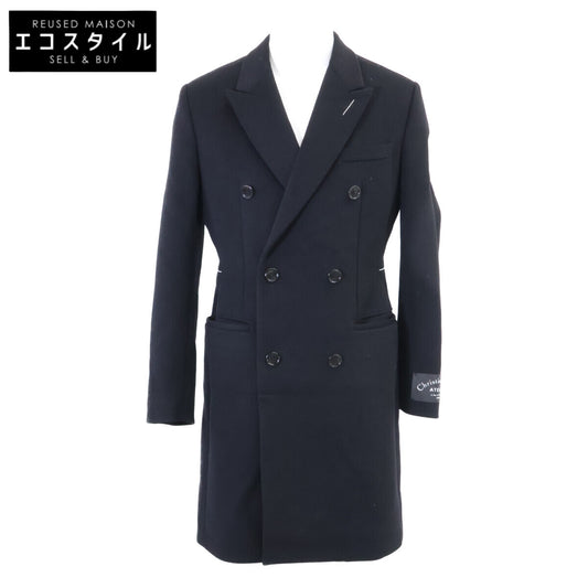 Dior HOMME 【Domestic authentic】83TC345C3183 virgin wool x cashmere double-breasted Chesterfield coat