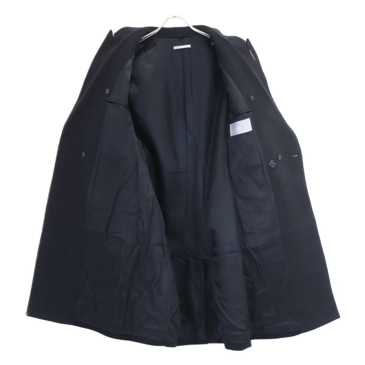Dior HOMME ディオールオム 【国内正規】83TC345C3183 ヴァージンウールｘカシミヤ ダブルチェスター コート