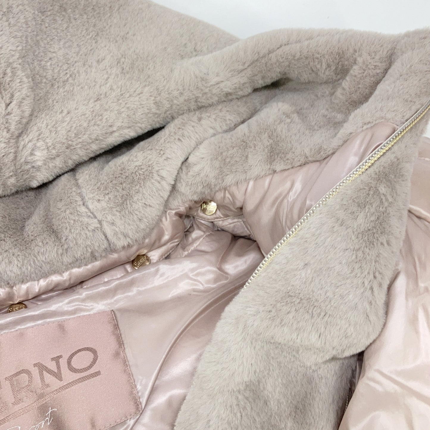 BEIGE PI00087DR Down Jacket 38 Ladies