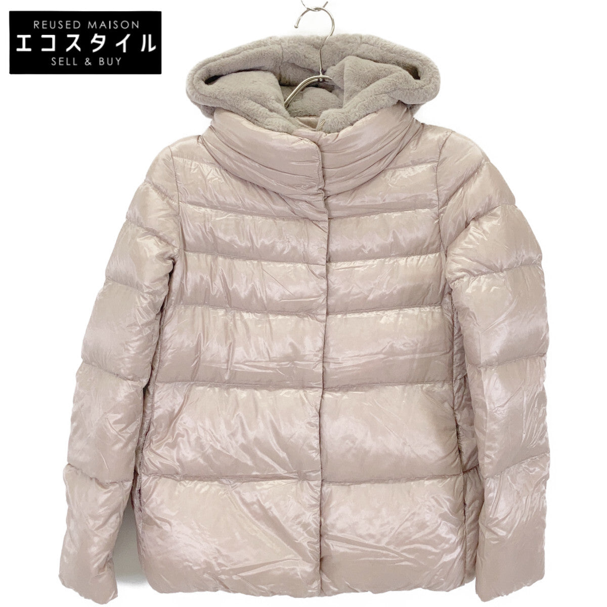 BEIGE PI00087DR Down Jacket 38 Ladies