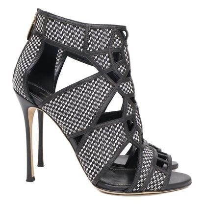 Sergio Rossi 68000 High-Heel Bootie Sandals Shoes