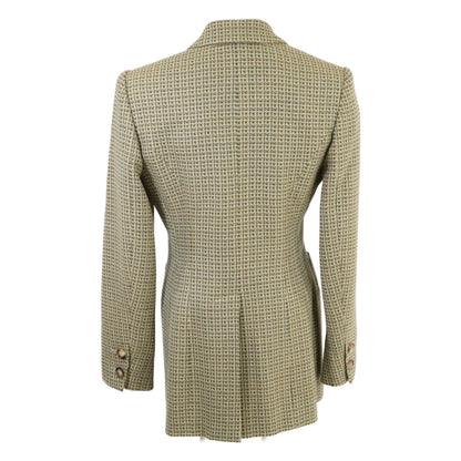 HERMES officially distributed domestically cashmere-blend wool tweed single-breasted jacket jacket