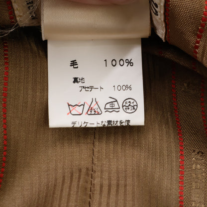 【日本国内正品】羊绒混纺羊毛粗花呢单排扣夹克 36 女士