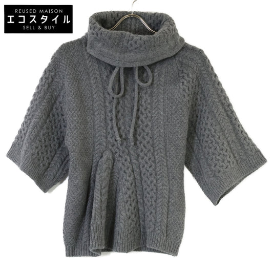 STELLA McCARTNEY ステラマッカートニー ｸﾞﾚｰ 540596 ｳｰﾙ ﾊｲﾈｯﾄﾆｯﾄ トップス 38