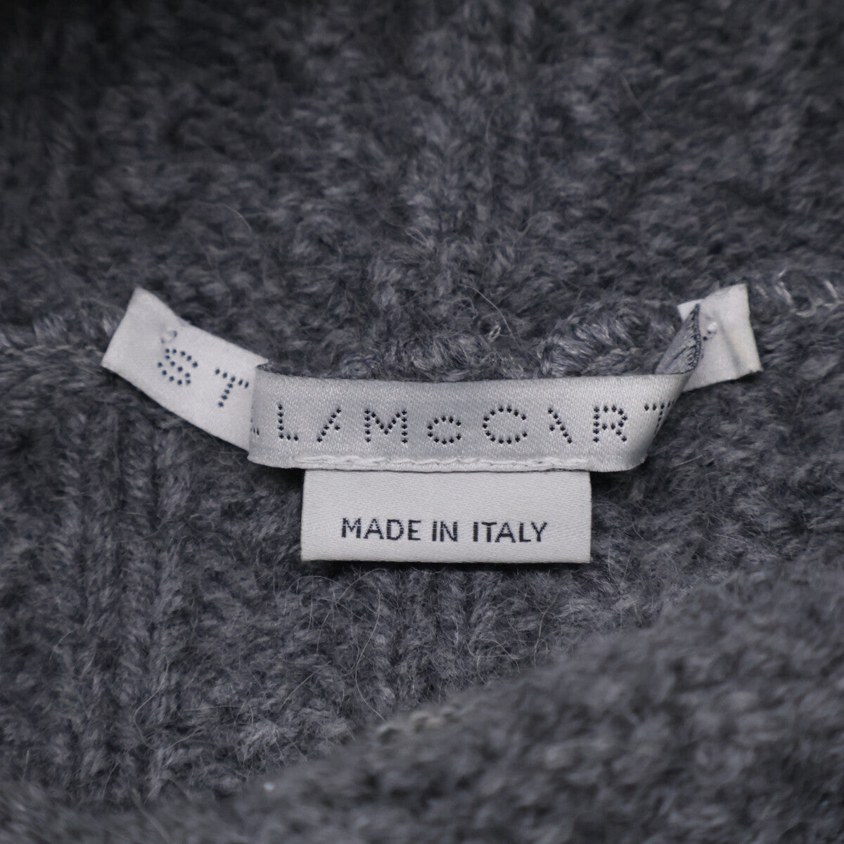 STELLA McCARTNEY 斯特拉·麦卡特尼 灰色 540596 羊毛高领针织衫 上衣 38