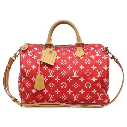 LOUIS VUITTON M24420 P9 Rouge Speedy Bandouliere 40 Boston Bag