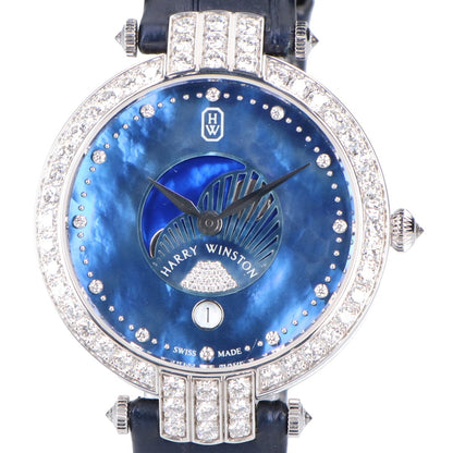 HARRY WINSTON ハリーウィンストン 【磨き済み】PRNQMP36WW002プルミエール ムーンフェイズ 36mm Au750 腕時計