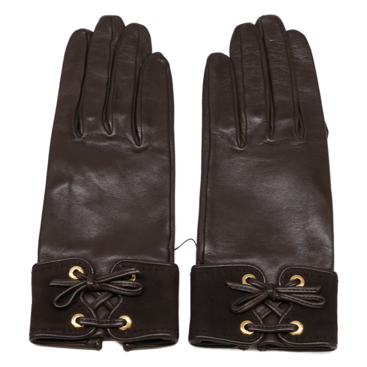 [Excellent condition] Lamb leather gloves, size 7, women's