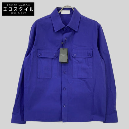 SAINT LAURENT PARIS サンローランパリ 21年 パープル 679891 ミリタリーシャツジャケット ジャケット
