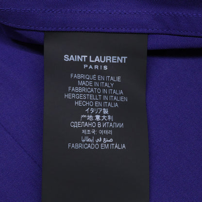 SAINT LAURENT PARIS サンローランパリ 21年 パープル 679891 ミリタリーシャツジャケット ジャケット