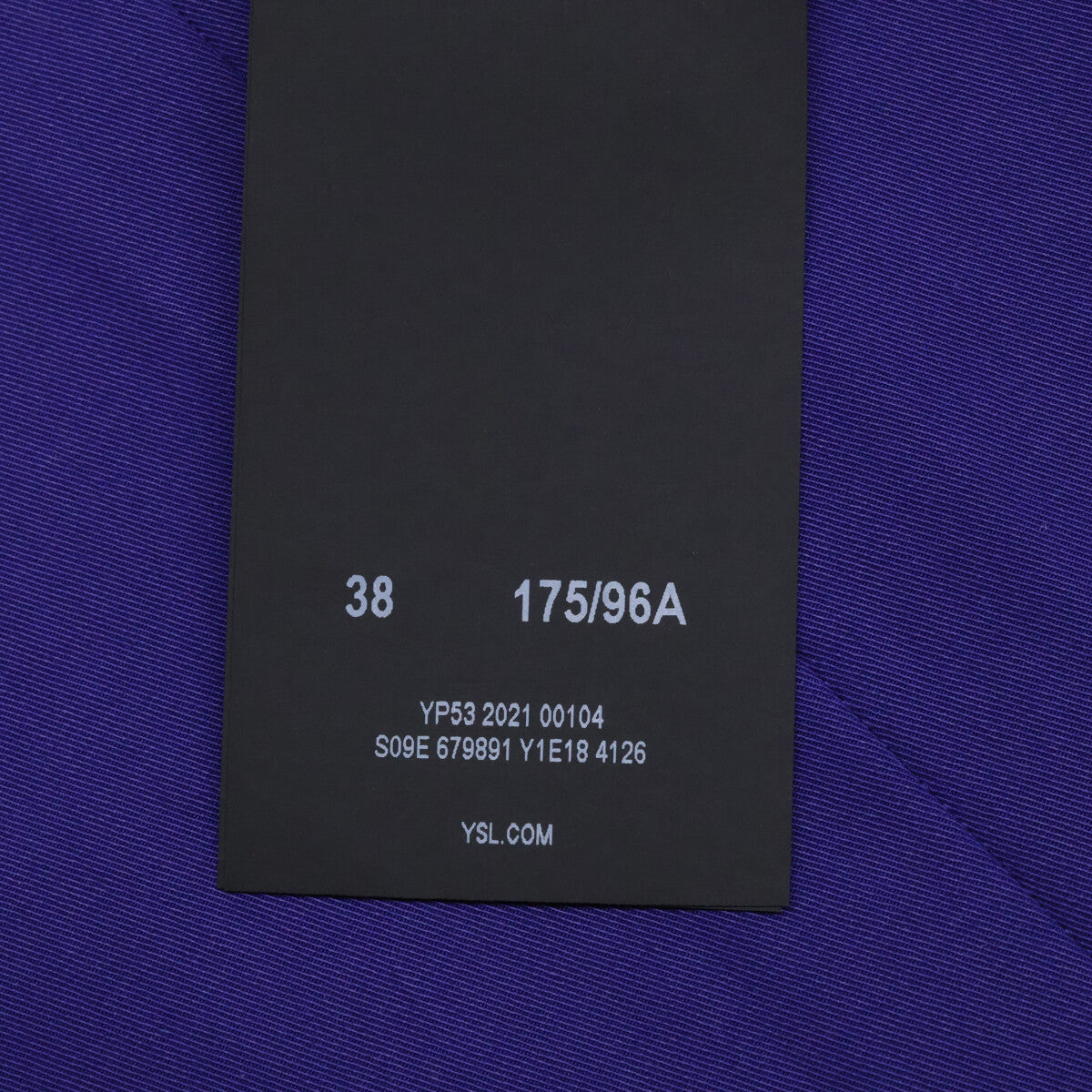 SAINT LAURENT PARIS サンローランパリ 21年 パープル 679891 ミリタリーシャツジャケット ジャケット