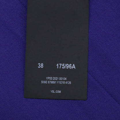SAINT LAURENT PARIS サンローランパリ 21年 パープル 679891 ミリタリーシャツジャケット ジャケット