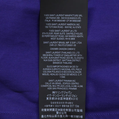 SAINT LAURENT PARIS サンローランパリ 21年 パープル 679891 ミリタリーシャツジャケット ジャケット