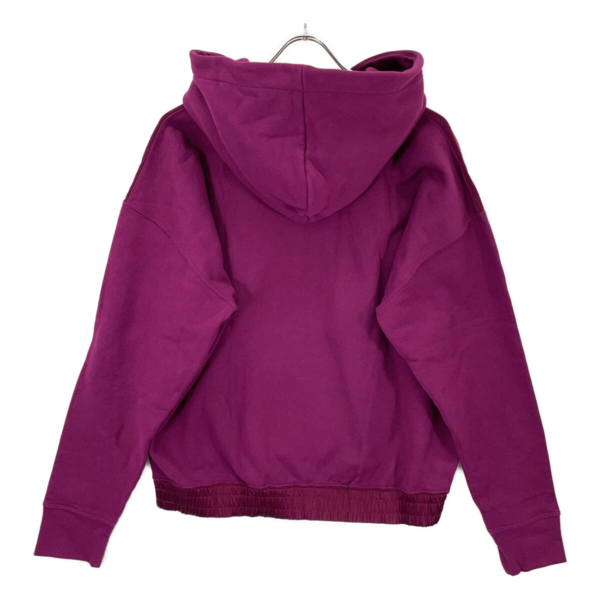 SAINT LAURENT PARIS 23' Purple Logo Embroidered Pullover Hoodie