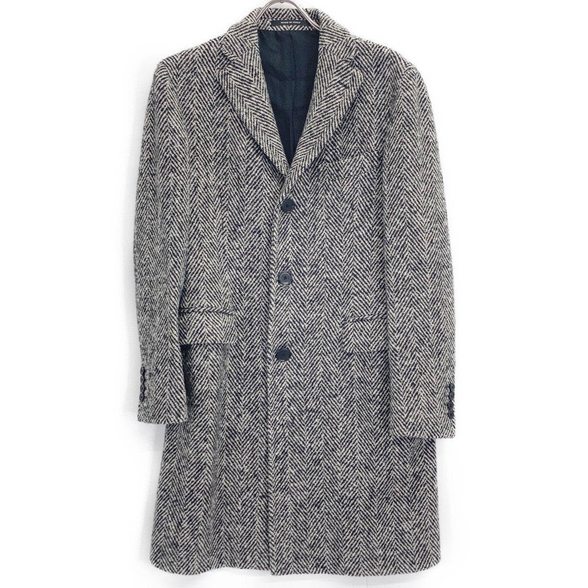 TAGLIATORE Tagliatore CFBL13B Herringbone Chester Coat