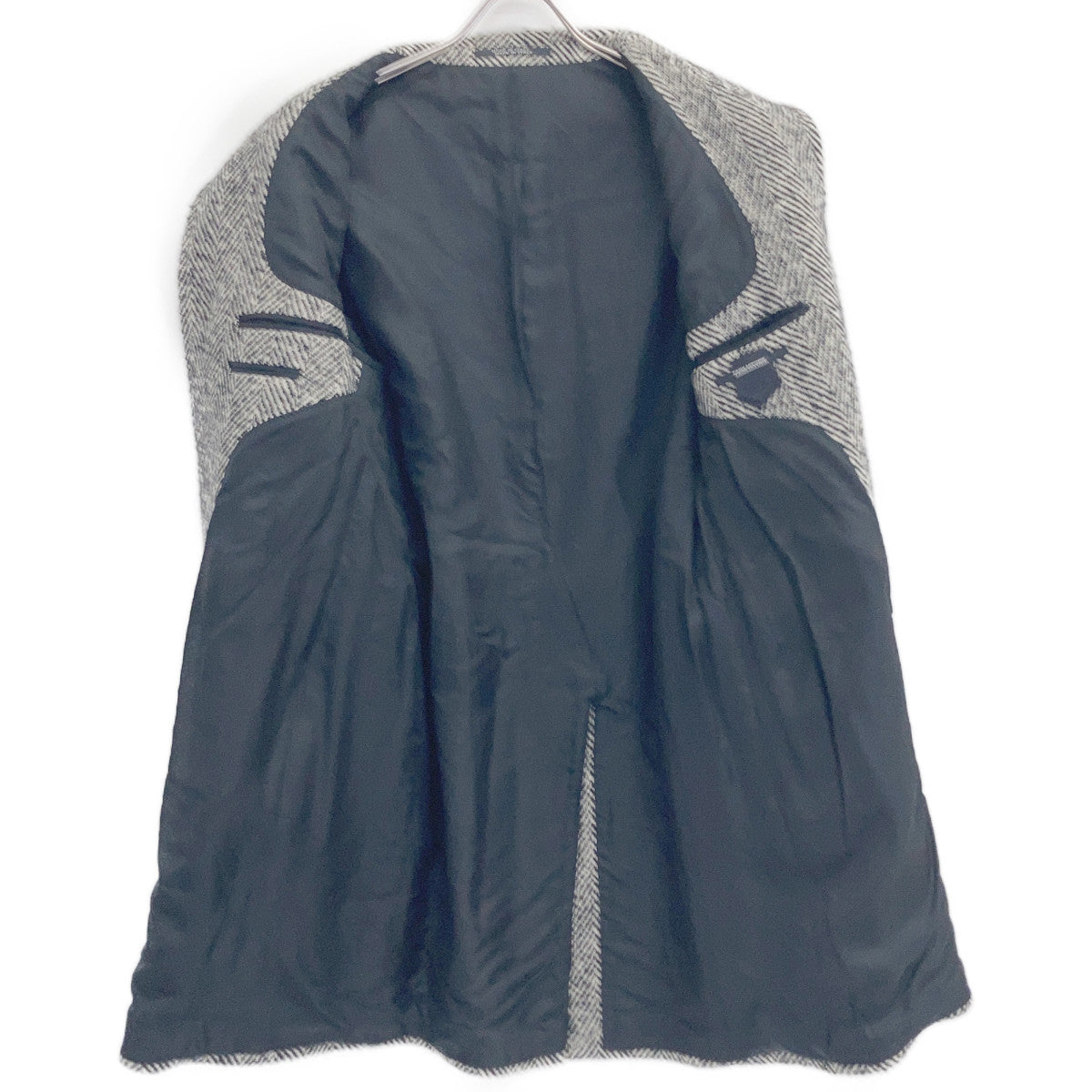 TAGLIATORE CFBL13B Herringbone Chester Coat 44