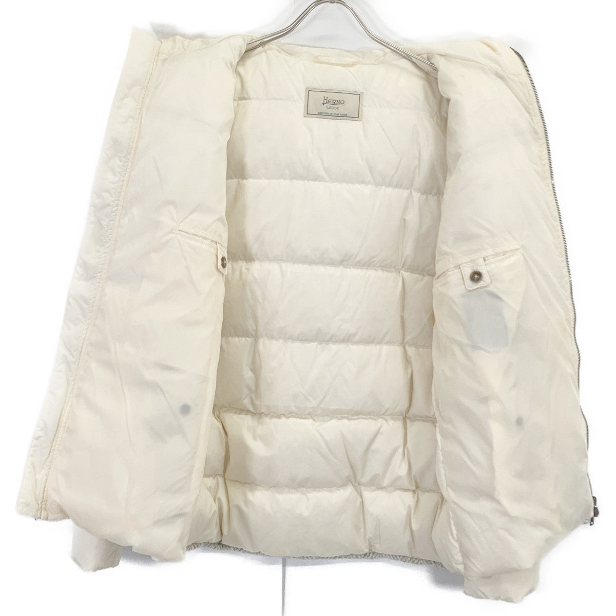 HERNO ヘルノ White PI0804U GLOBE Down Jacket Jacket